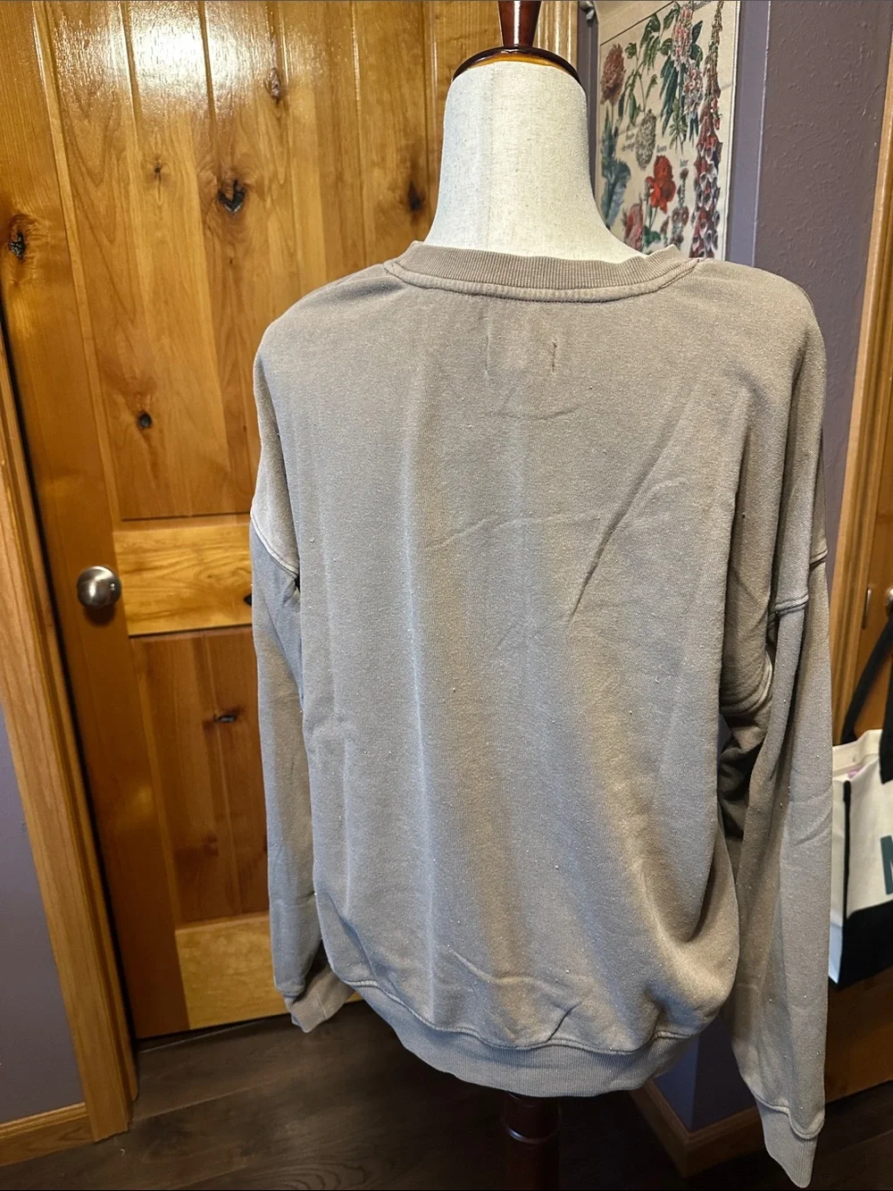 Thread & Supply Taupe 'GAME DAY' Crewneck Sweatshirt